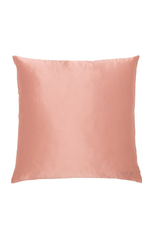 Taie d'oreiller carrée en soie - Doré rose