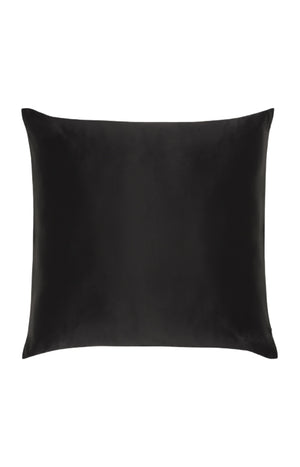 Taie d'oreiller carrée en soie - Noir