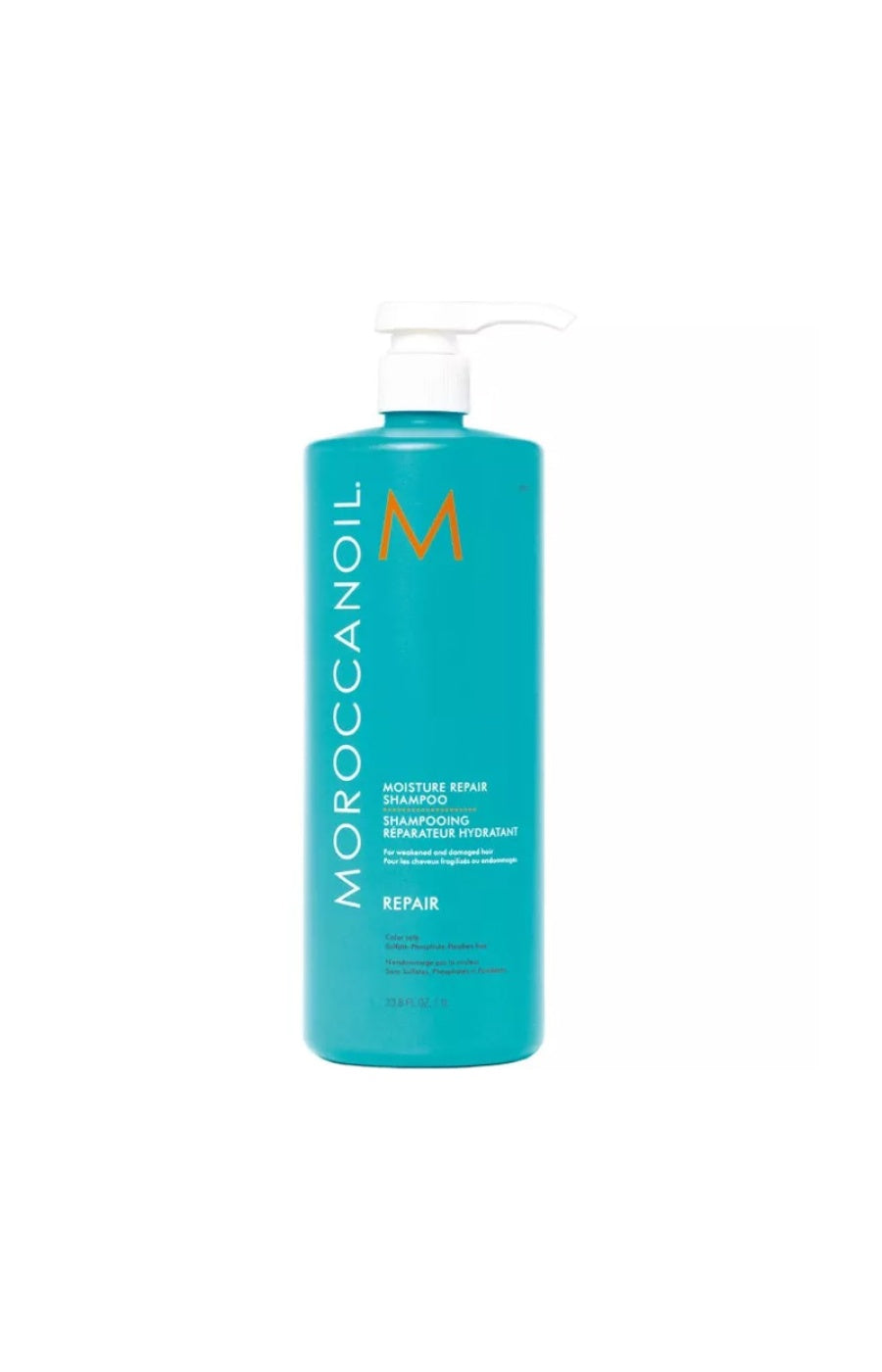 Shampoing réparateur - Huile d'argan - Cheveux abîmés - 1 L