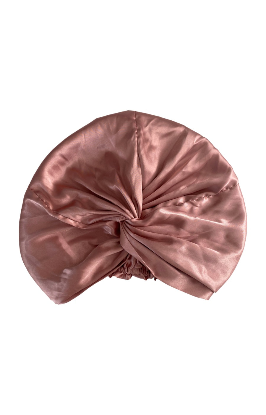 Turban cheveux en satin - Rose gold