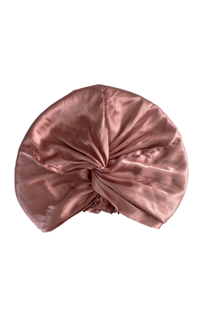 Turban cheveux en satin - Rose gold
