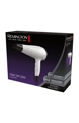 Sèche-cheveux & diffuseur - Ionic Dry - 2200 W - Blanc