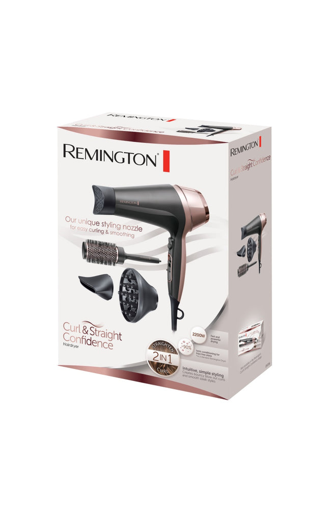 Sèche-cheveux - Curl & Straight Confidence - 2200 W - Noir