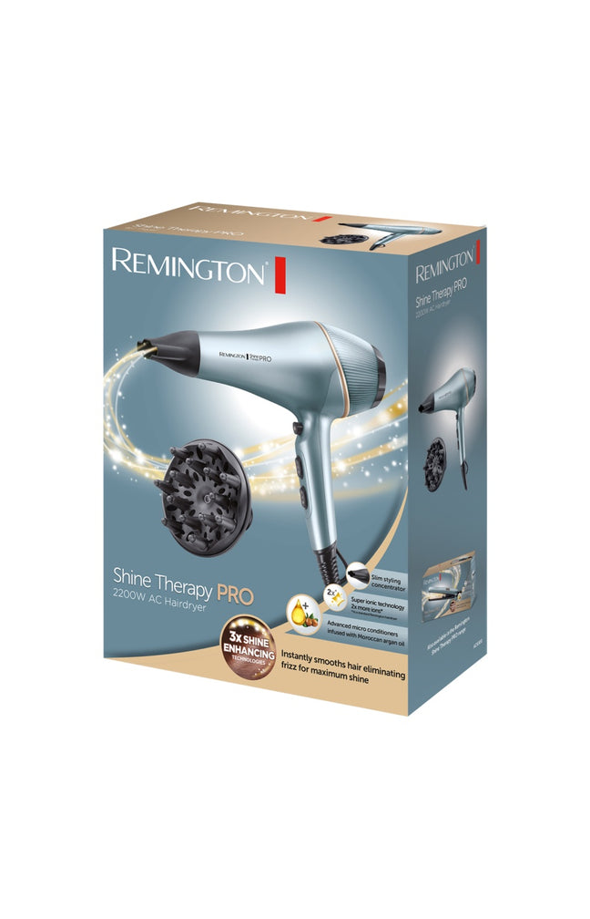 Sèche-cheveux - AC Shine Therapy Pro - 2200 W - Bleu glacier