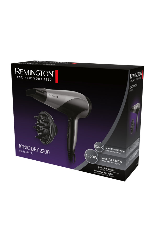 Sèche-cheveux & diffuseur - Ionic Dry - 2200 W - Blanc