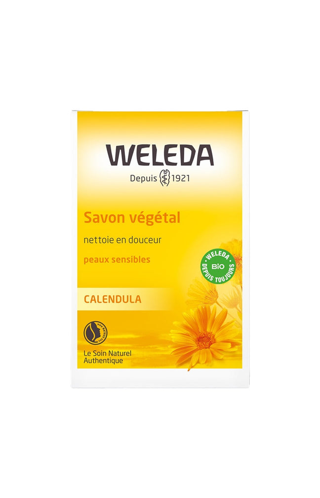 Savon végétal bio au calendula - Peaux sensibles - Corps - 100 g