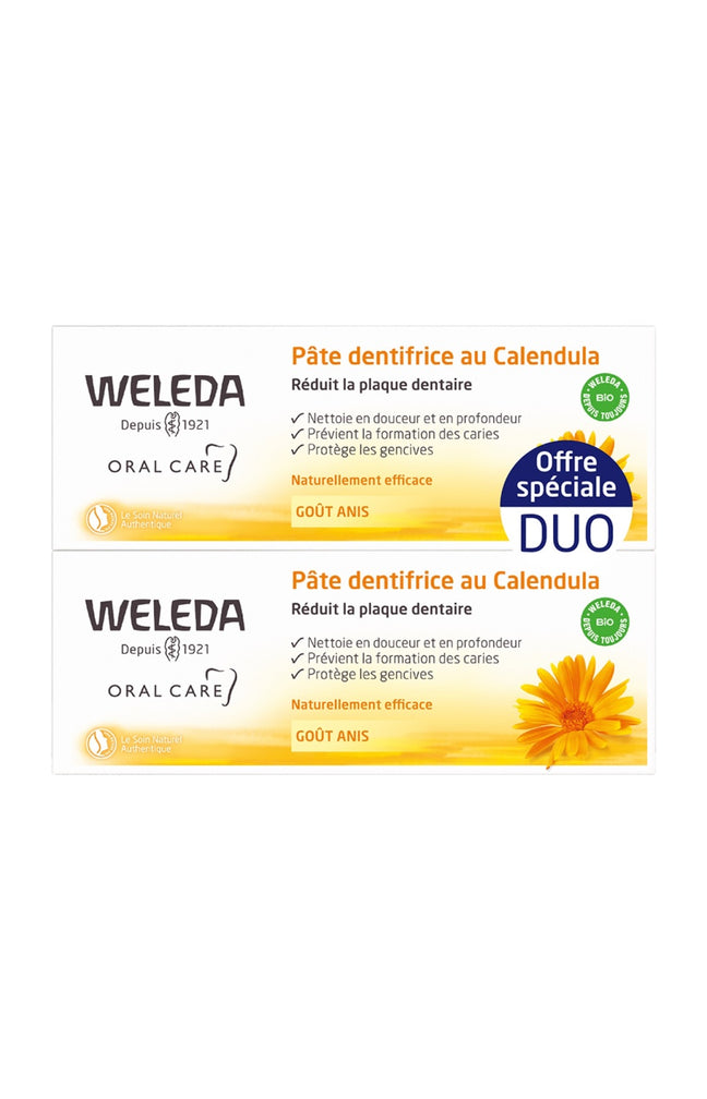 Dentifrices au calendula - Anis - 2 x 75 ml