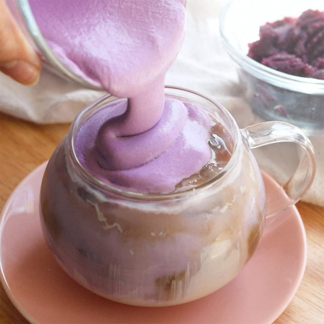 Poudre de ube 100% naturelle - Latte chaud & froid - 100 g