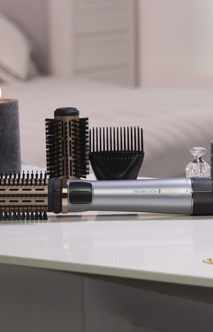 Brosse soufflante rotative - Keratin Protect - 1000W - Bronze