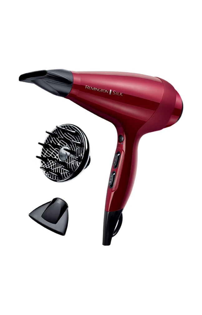 Sèche-cheveux - Silk Dryer - 2400W - Noir & rouge