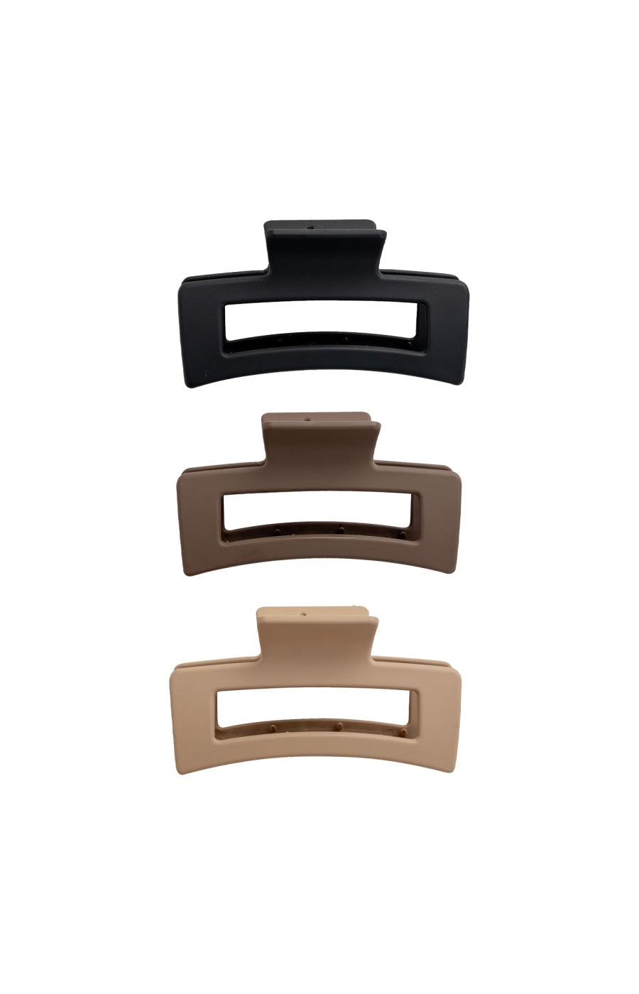 Pinces cheveux - Noir, marron, beige - 3 unités