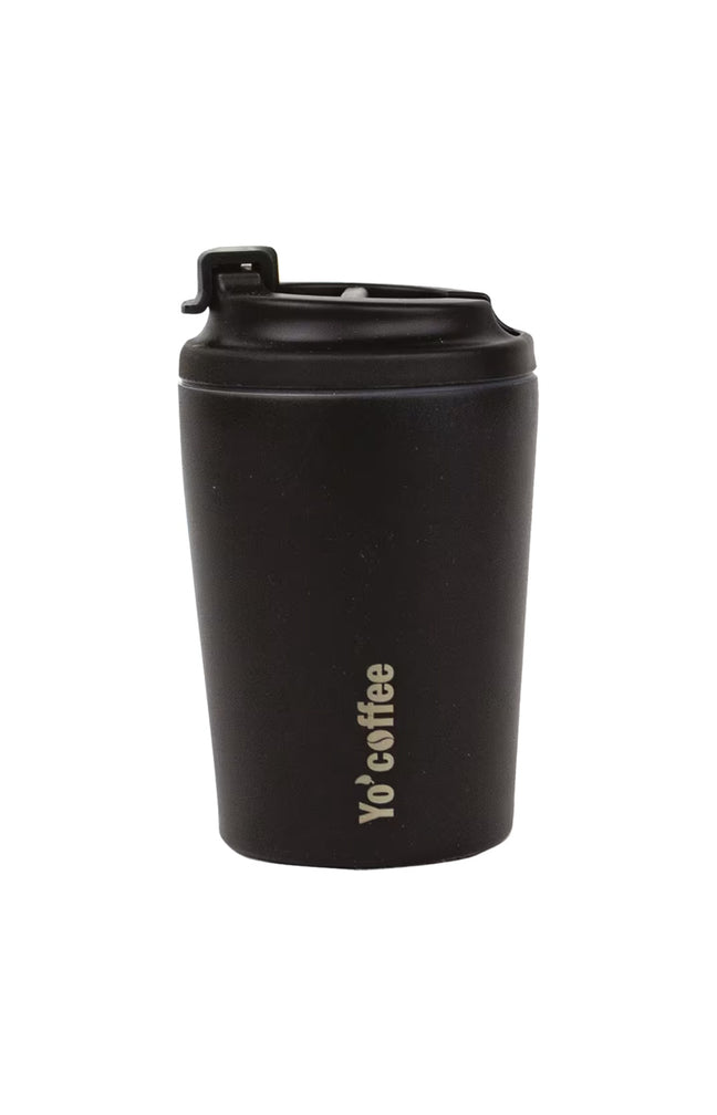 Mug isotherme - Yo' Coffee - Noir - 350 ml