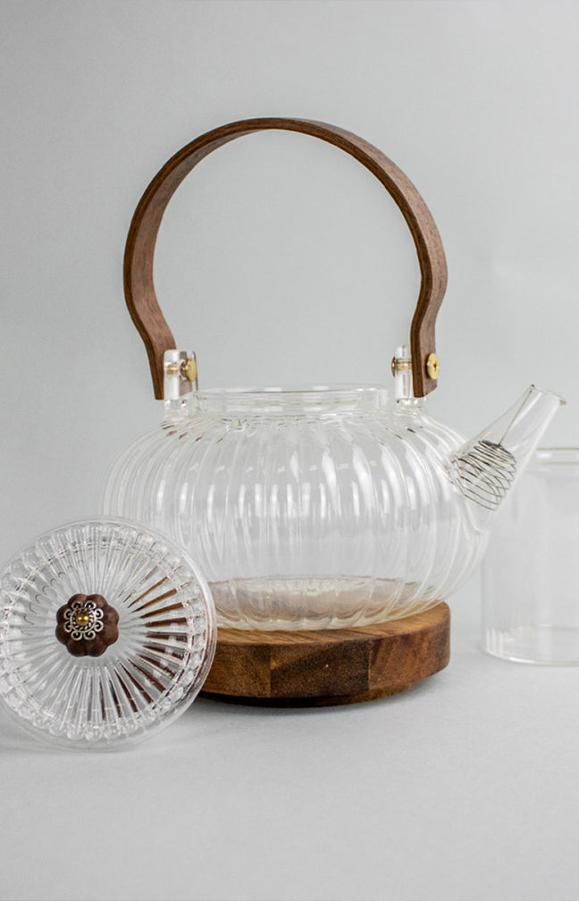 Théière en verre & bois - Josephine - 700 ml