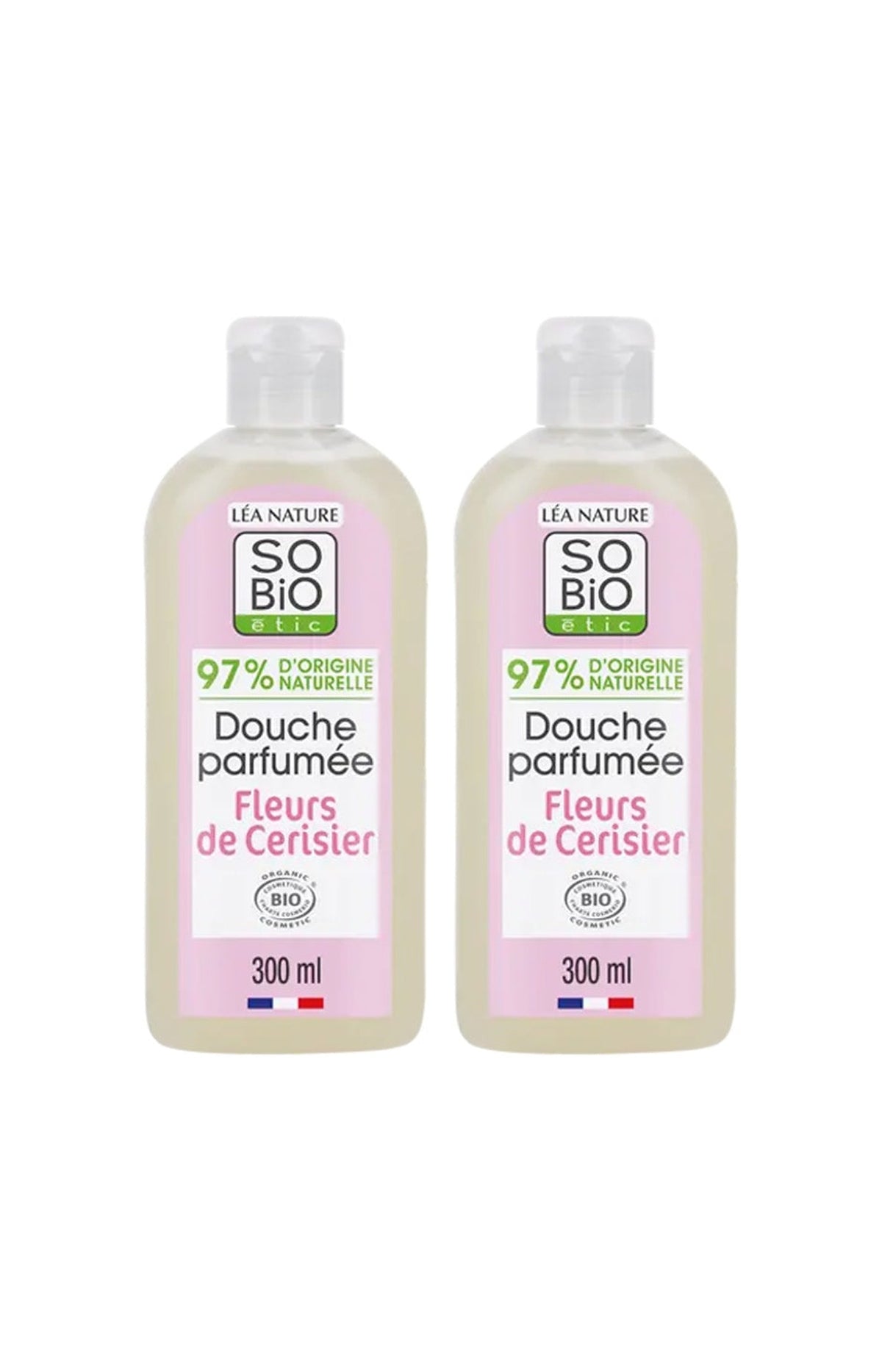 Gels douche bio - Fleurs de Cerisier - Corps - 2 x 300 ml