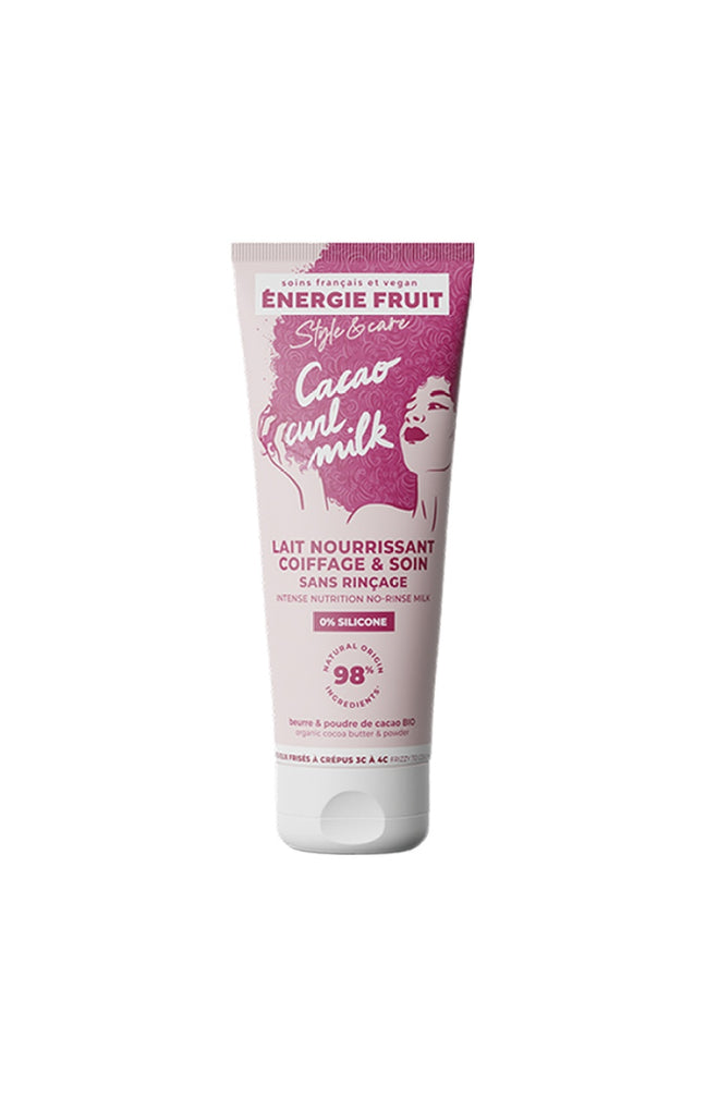 Lait coiffant - Beurre de cacao bio - Cheveux frisés à crépus - 200 ml