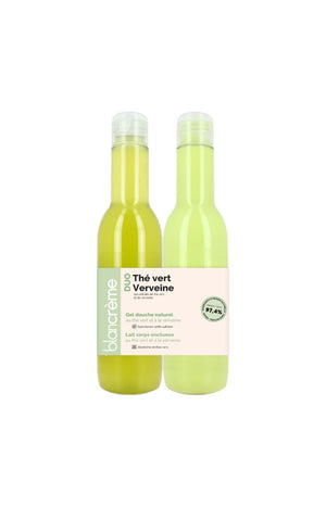 Gel douche & lait hydratant - Thé vert & verveine - Corps - 2 x 200 ml