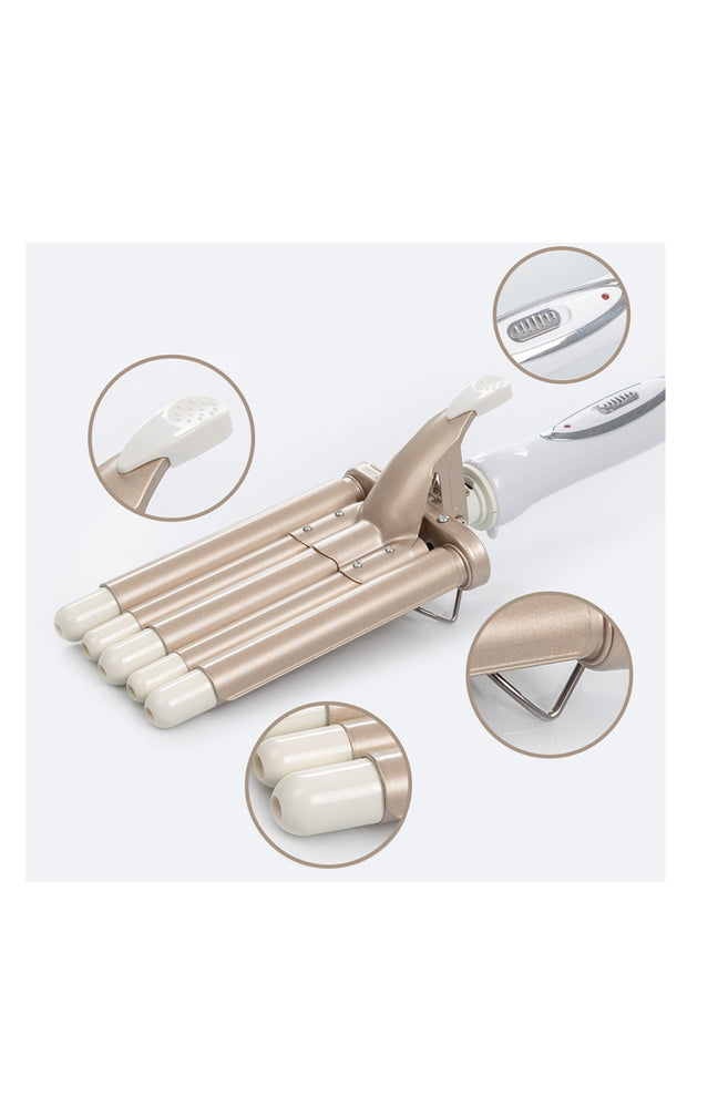 Lisseur "wavy" à 5 tubes - Blanc