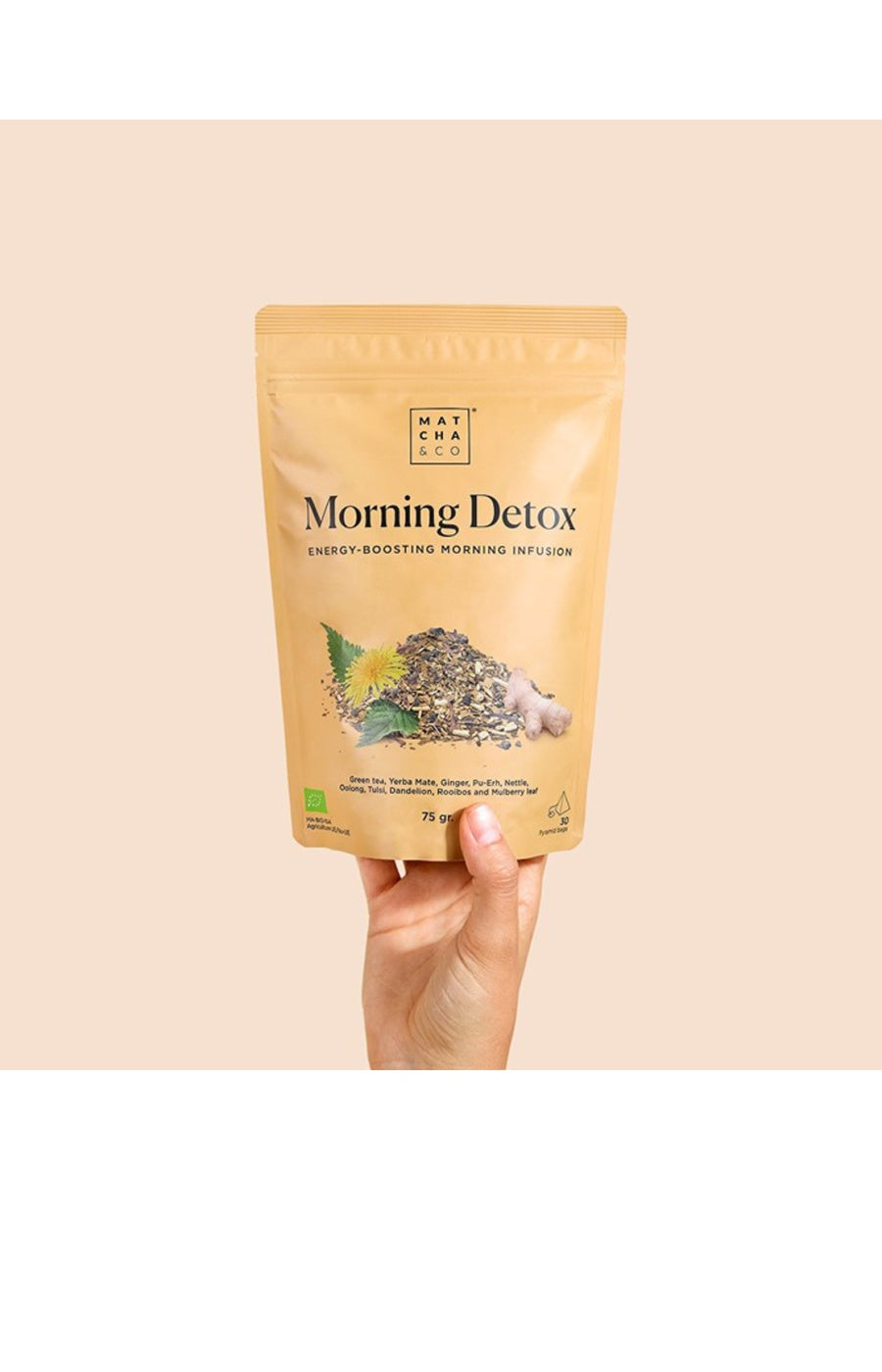 Infusion - Morning Detox - Thé vert & gingembre - 30 sachets
