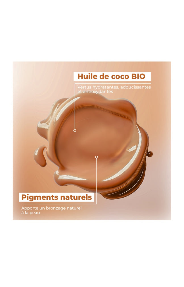 Concentré teinté sublimant bio - Cacao - Visage & corps - 100 ml