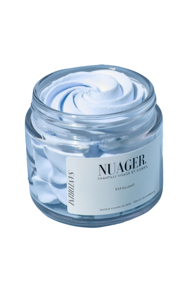 Chantilly exfoliante douce - Santorini - Bambou & poudre de bébé - 100 ml