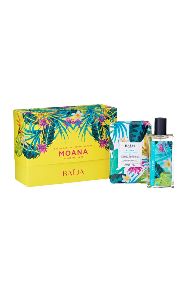 Coffret Moana - Savon & eau de parfum - Fleur de tiaré & tubéreuse