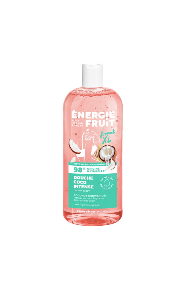 Gels douche hydratants - Huile de coco & beurre de karité bio - Peaux sèches - 2 x 500 ml