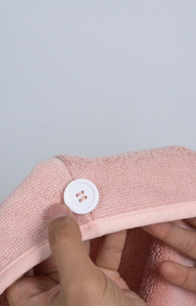 Serviette cheveux - Rose