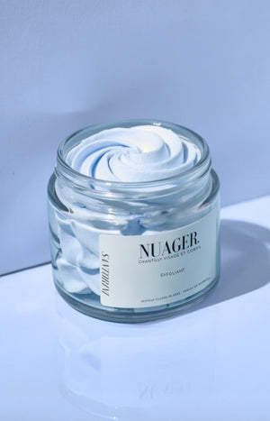 Chantilly exfoliante douce - Santorini - Bambou & poudre de bébé - 100 ml