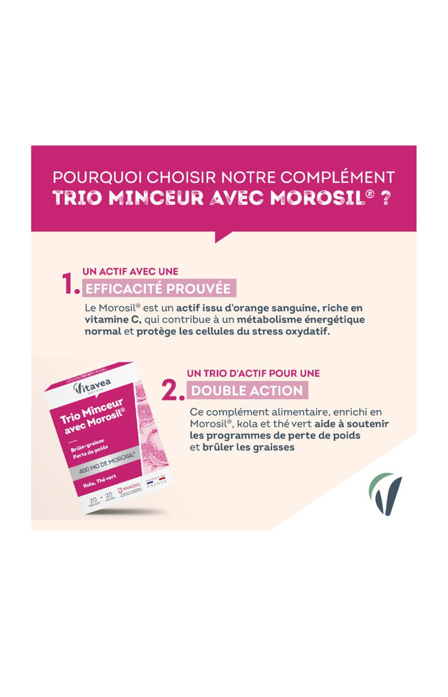 Cure minceur & brûle graisse - Morosil & thé vert - 20 jours