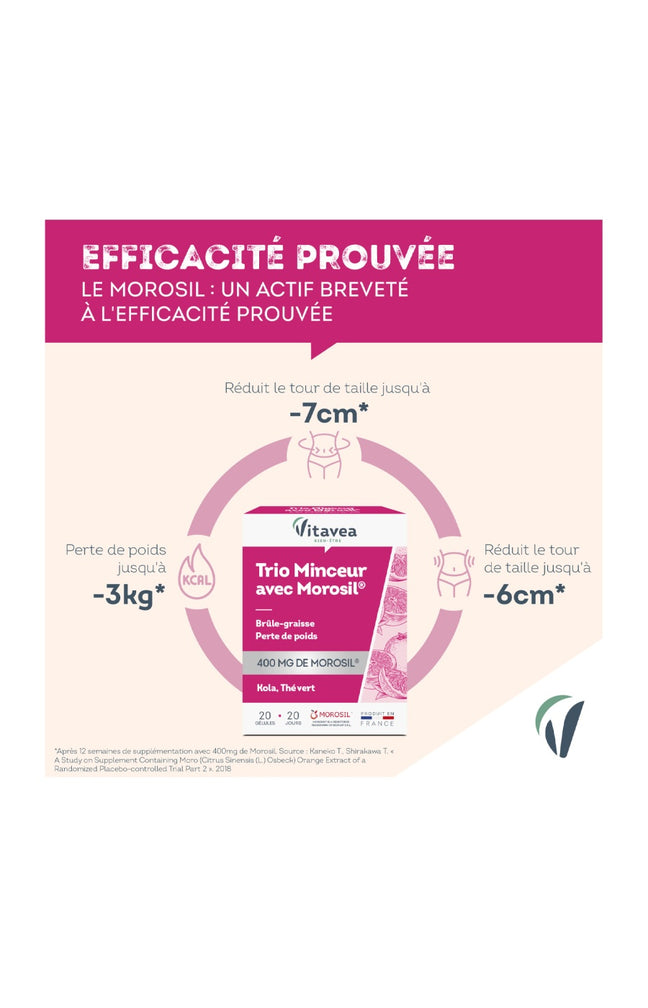 Cure minceur & brûle graisse - Morosil & thé vert - 20 jours