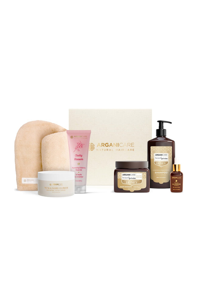 Coffret soin hydratant – Corps & cheveux - Miel - 6 produits