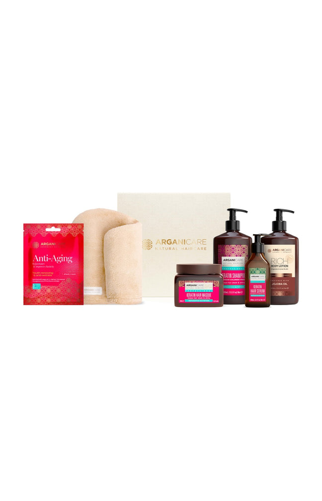 Coffret soin réparation – Kératine & Jojoba - 6 produits