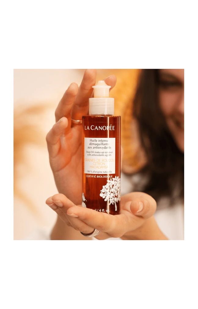 Huile intense démaquillante - Graines de roucou, citron & macadamia - Visage - 120 ml