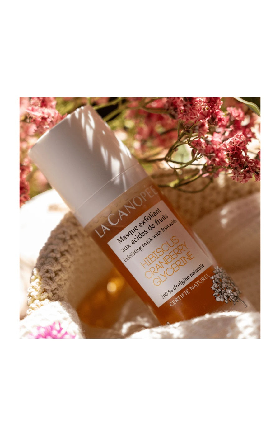 Masque exfoliant - Hibiscus, cranberry & glycérine - Visage