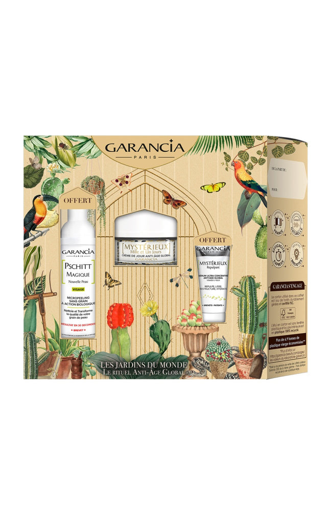Coffret rituel anti-âge global - Les Jardins du Monde - Visage - 3 produits