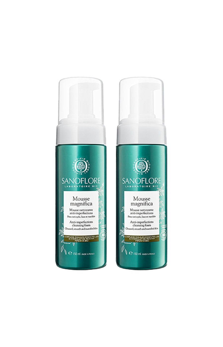 Pack mousse nettoyante anti-imperfections - Magnifica - Peaux mixtes à grasses - 2 x150 ml