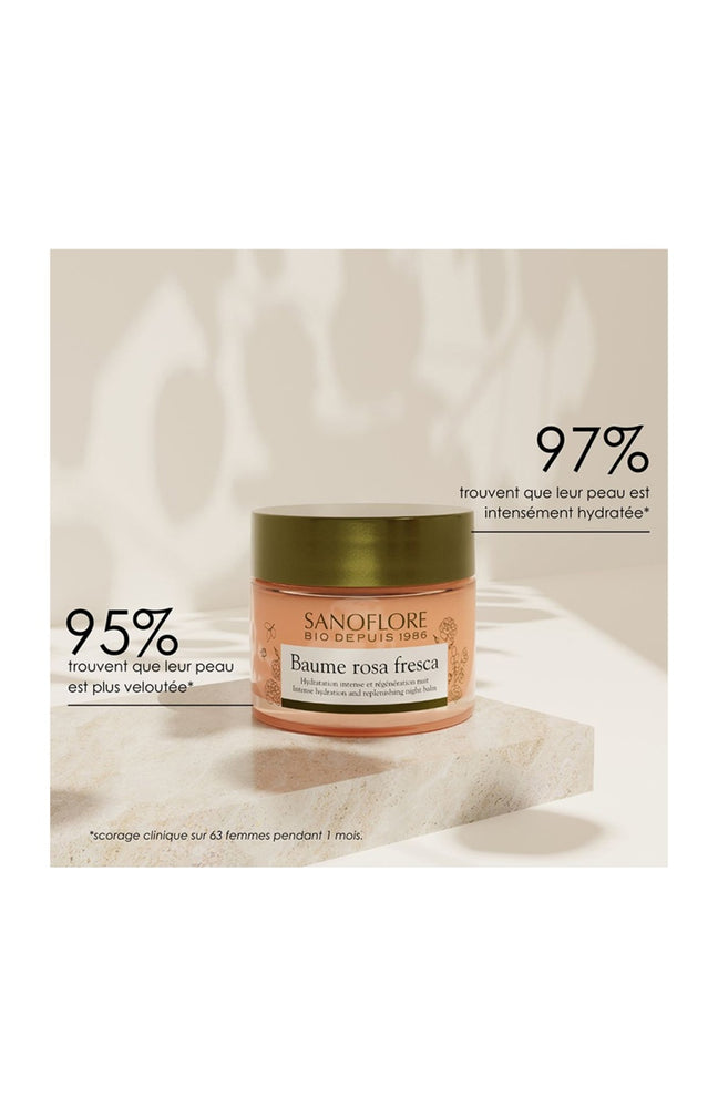 Baume hydratant & régénérant bio - Rosa fresca - Peaux déshydratées - 50 ml