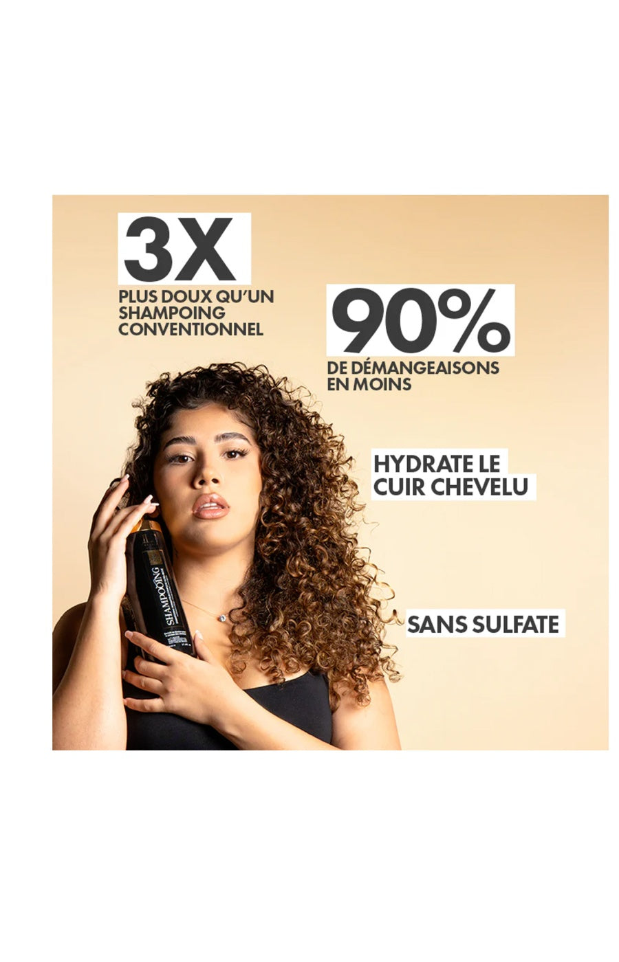 Shampoing réparateur & antipelliculaire - Cheveux secs & cassants - Biotine - 500 ml