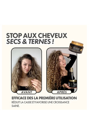 Soin profond hydratant - Cheveux ternes & cassants - Acide hyaluronique - 500 g
