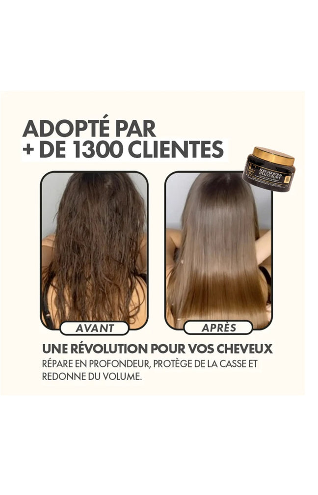 Soin profond hydratant - Cheveux ternes & cassants - Acide hyaluronique - 500 g