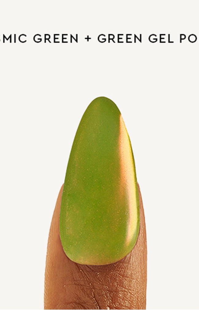Poudre liquide chromé - Cosmic Green - 2 ml