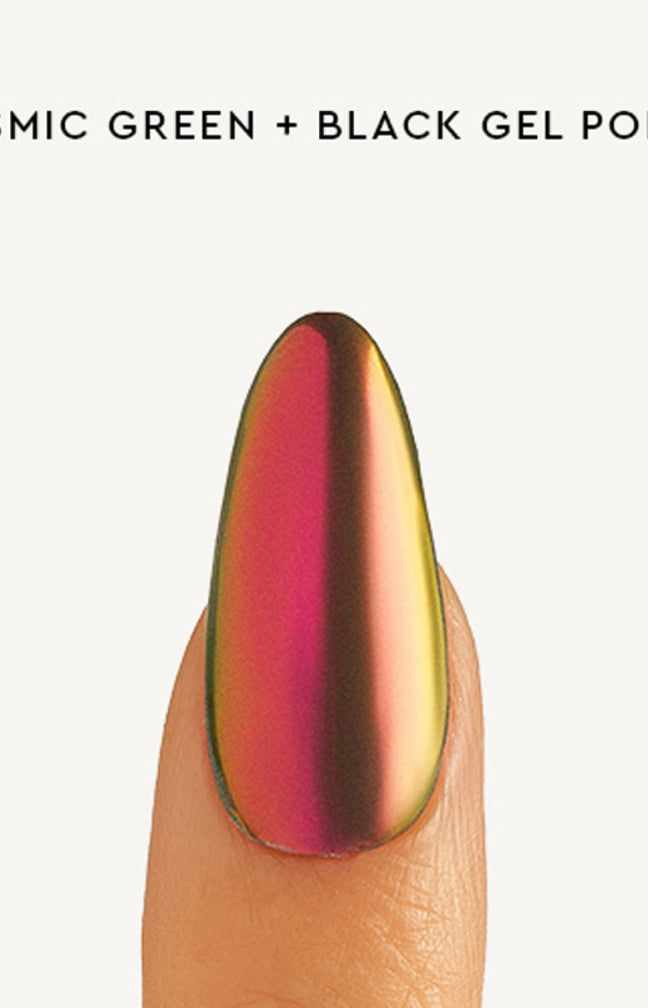 Poudre liquide chromé - Cosmic Green - 2 ml