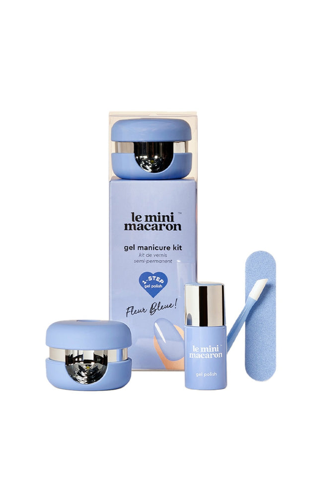 Kit de vernis semi-permanent - Fleur Bleue - 6 produits