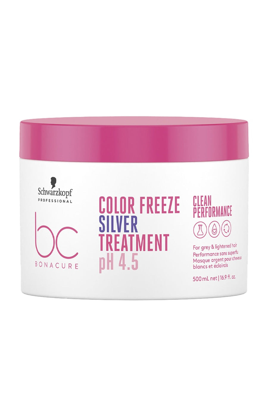 Masque neutralisant - Color Freeze Silver - Cheveux blancs & éclaircis - 500 ml