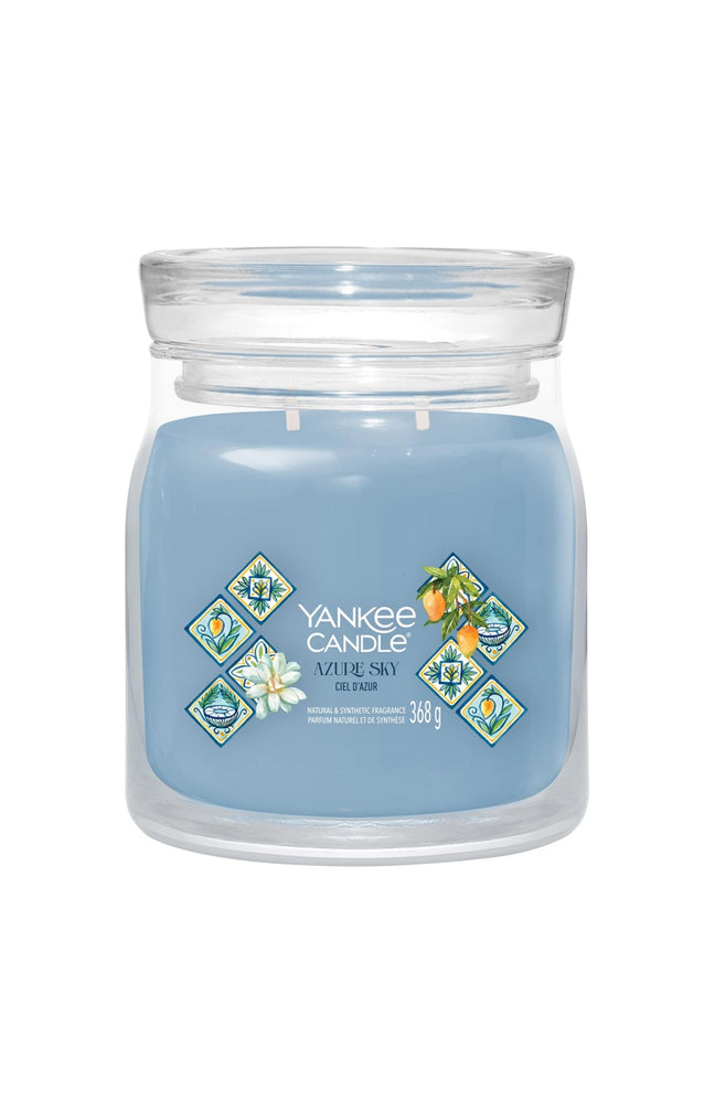 Bougie signature jarre - Ciel d'azur - Modèle medium - 368 g