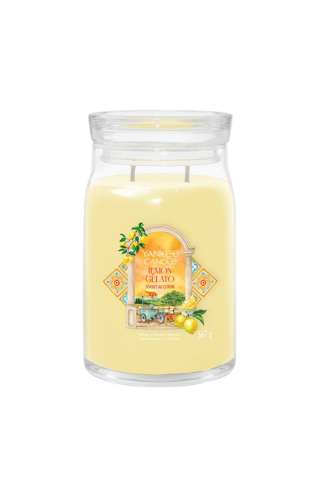 Bougie signature jarre - Sorbet au citron - Grand modèle - 567 g