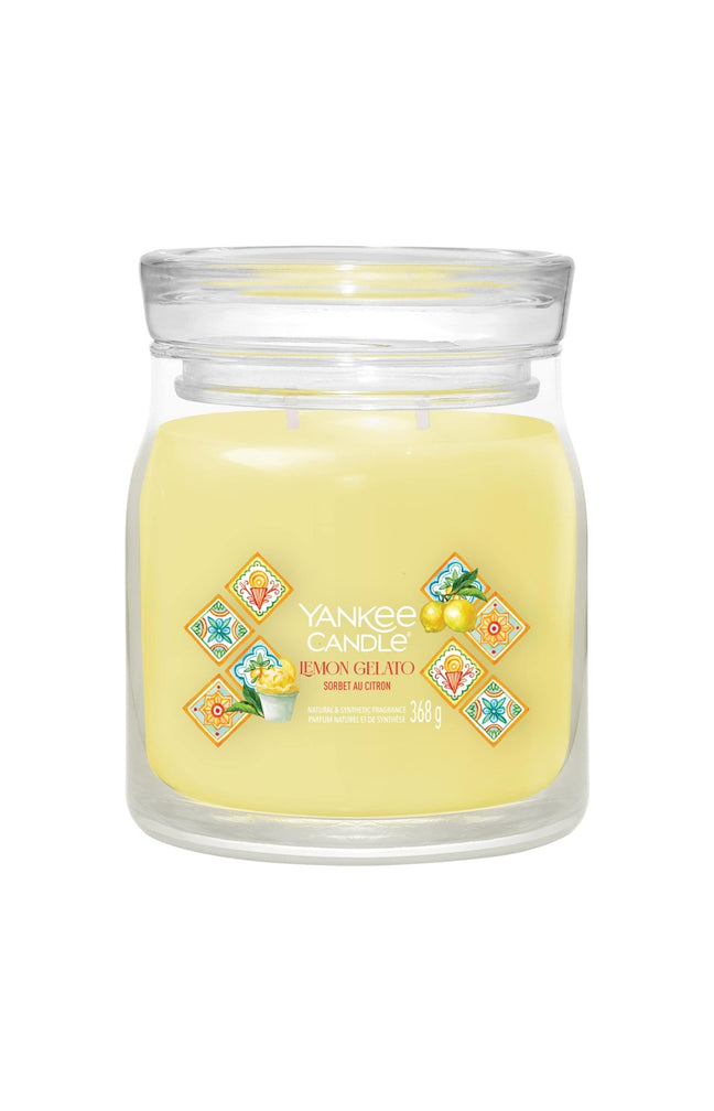 Bougie signature jarre - Sorbet au citron - Modèle medium - 368 g