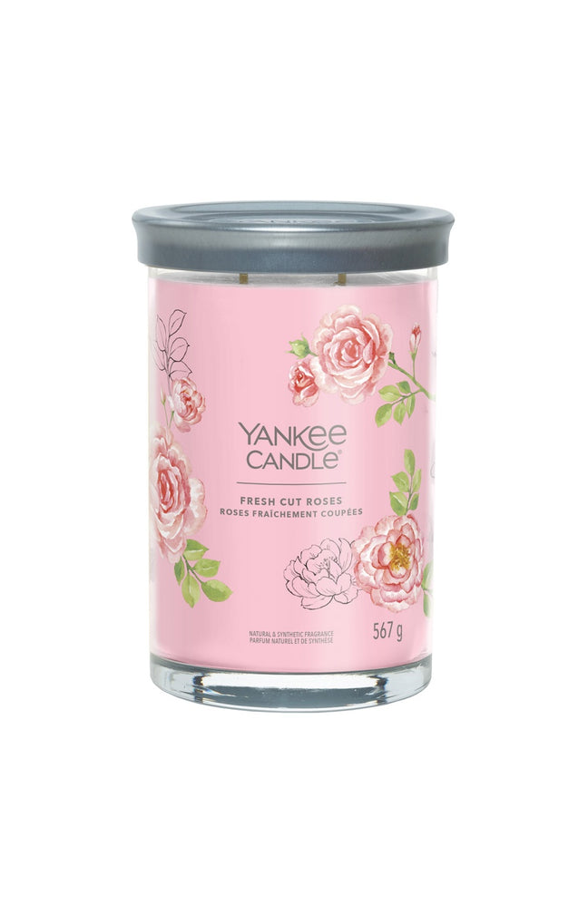 Bougie signature gobelet - Roses fraichement coupées  - Grand modèle - 567 g