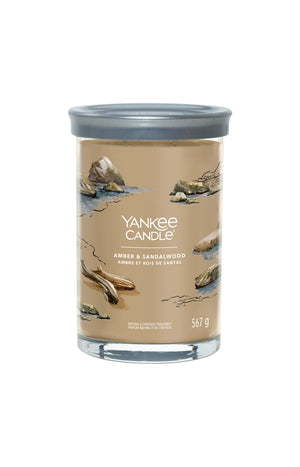 Bougie signature gobelet - Ambre & bois de santal - Grand modèle - 567 g