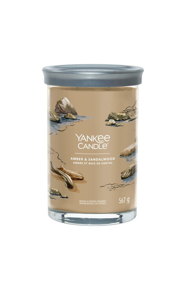 Bougie signature gobelet - Ambre & bois de santal - Grand modèle - 567 g